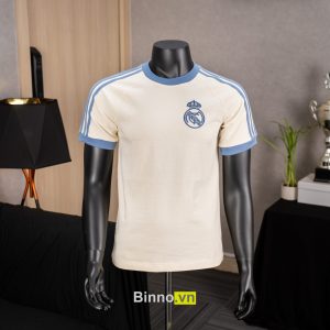 ÁO THUN REAL MADRID – TRẮNG KEM