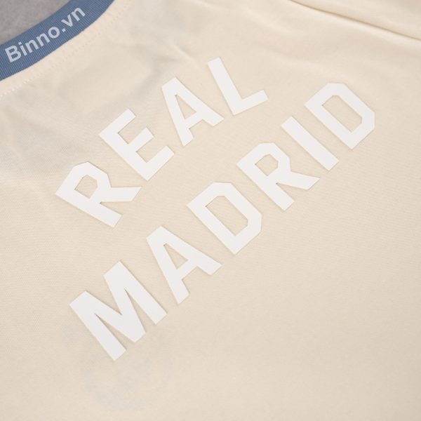 ÁO THUN REAL MADRID – TRẮNG KEM - Ảnh 4