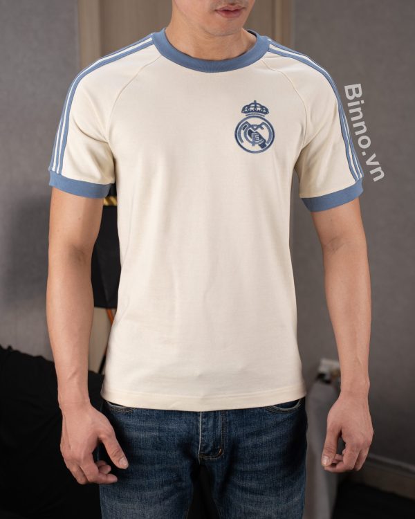 ÁO THUN REAL MADRID – TRẮNG KEM - Ảnh 6