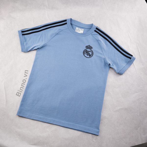 ÁO THUN REAL MADRID – XANH XÁM - Ảnh 2