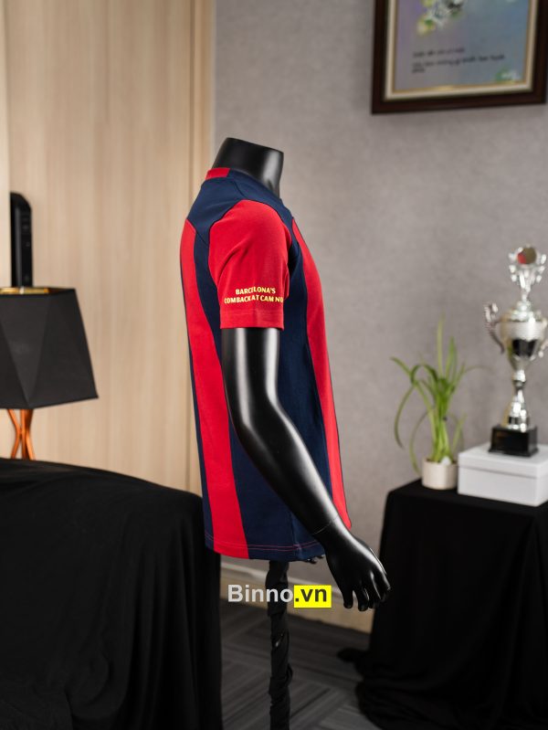 ÁO THUN FC BARCELONA - SỌC XANH ĐỎ (form ôm) - Ảnh 3