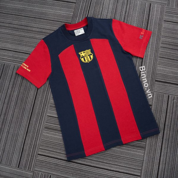ÁO THUN FC BARCELONA - SỌC XANH ĐỎ (form ôm) - Ảnh 4